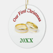 初めてのクリスマス セラミックオーナメント (左)