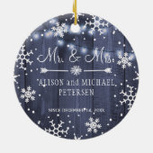 初めてのクリスマス セラミックオーナメント (裏面)