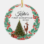 初めてのクリスマス セラミックオーナメント (正面)