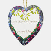 初めてのクリスマス・トゥガザー・キープ酒 セラミックオーナメント (左)