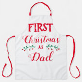 初めてのクリスマス パパとして エプロン (正面)