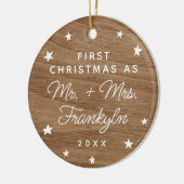 初めてのクリスマス+フォトセラミックオーナメント セラミックオーナメント (左)