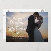 初めてのクリスマス フォト ホリデー カード (正面/裏面)