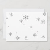 初めてのクリスマス フォト ホリデー カード (裏面)