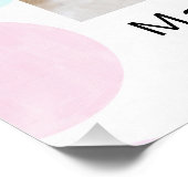 初めてのクリスマス フォト 新生児 赤ちゃんの可愛い足跡 ポスター (コーナー)