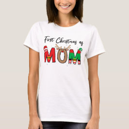 初めてのクリスマス ママ ファミリーマッチング クリスマス Tシャツ