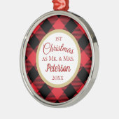 初めてのクリスマス メタルオーナメント (左)