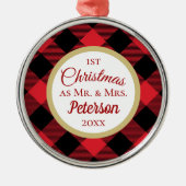 初めてのクリスマス メタルオーナメント (正面)