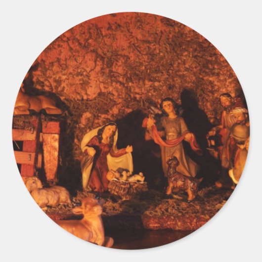 初めてのクリスマス ラウンドシール (正面)