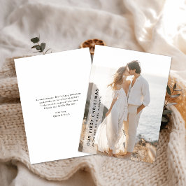 初めてのクリスマス ロマンティックビーチ 新婚フォト シーズンカード