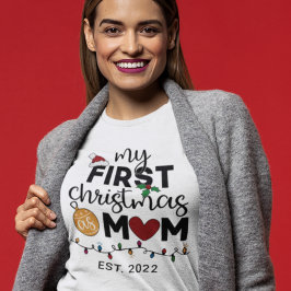 初めてのクリスマス – 可愛い家族 Tシャツ