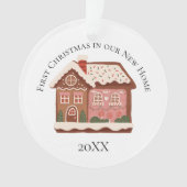 初めてのクリスマス 我が家の新しい家 ガーデルハウス オーナメント (正面)