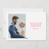 初めてのクリスマス | 新婚フォトクリスマスカード シーズンカード (裏面)