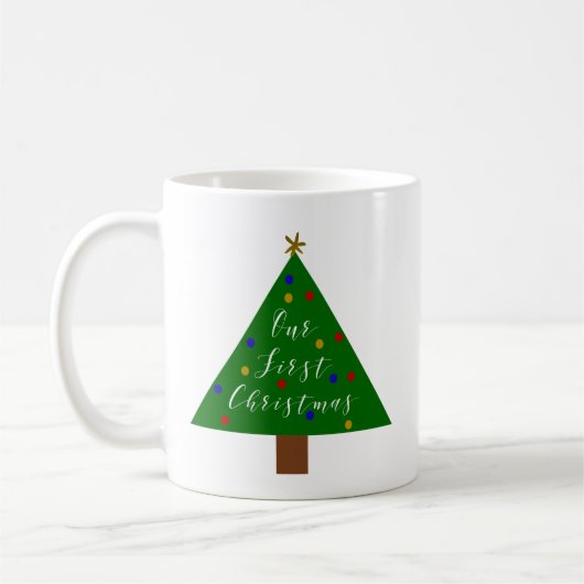 初めてのクリスマス 新婚 結婚おめでとう コーヒーマグカップ (左)