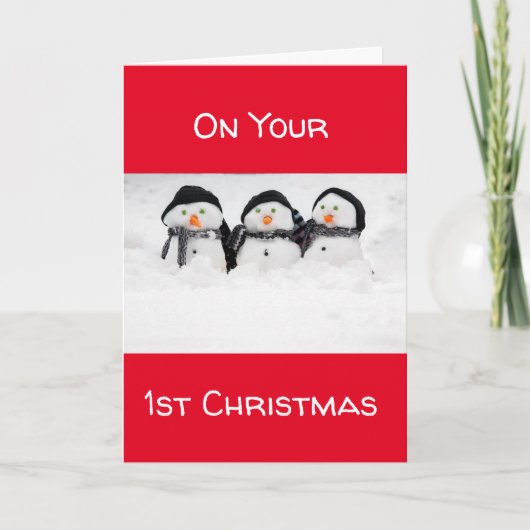 **初めてのクリスマス**　楽しいクリスマスをお過ごしください シーズンカード (正面)