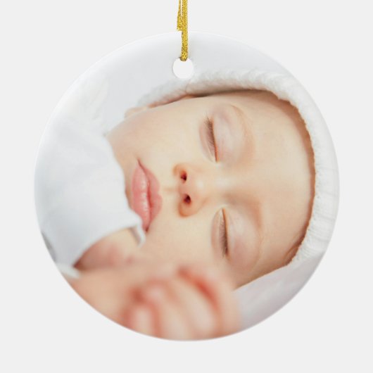 初めてのクリスマス(祖父母) セラミックオーナメント (裏面)