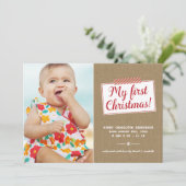 初めてのクリスマス | 祝日の発表 シーズンカード (スタンド正面)