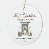 初めてのクリスマス　私たちの新しい家 セラミックオーナメント (左)