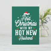 初めてのクリスマス 私のイケメンな新婚夫へのプレゼント 招待状 (スタンド正面)