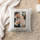 初めてのクリスマス、結婚して幸せいっぱい クッション (ブランケット)