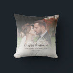 初めてのクリスマス 結婚写真 オーダーメイド クッション<br><div class="desc">結婚記念の最初のクリスマス ウェディング フォト オーダーメイド クッションカバー お気に入りの結婚式の写真、日付、夫婦の名前を「パーソナライズ」ボタンをクリックして簡単に追加できます</div>