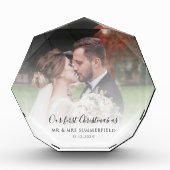 初めてのクリスマス 結婚記念日の写真 フォトブロック (正面)