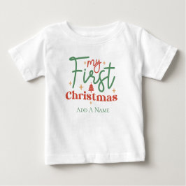 初めてのクリスマス 赤ちゃんへのプレゼント ベビーTシャツ
