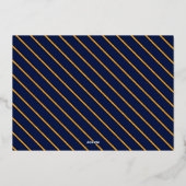 初めてのクリスマス　MRとMRS フォイル ホリデー カード (裏面)