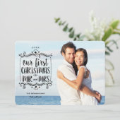 初めてのクリスマス:Mr.Mr.Mrs.Holiday Photo Card シーズンカード (スタンド正面)