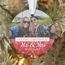 初めてのクリスマス Mr & Mrs フォト