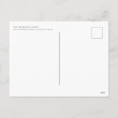 初めてのクリスマスAsファミリーフォトブルゴーニュ文字 シーズンポストカード (裏面)