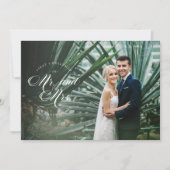 初めてのクリスマスasミセス・ホリデー・フォト・カード シーズンカード (正面)