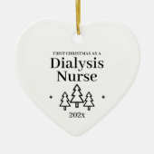 初めてのクリスマスas透析ナース2024看護 セラミックオーナメント (正面)