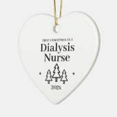 初めてのクリスマスas透析ナース2024看護 セラミックオーナメント (左)