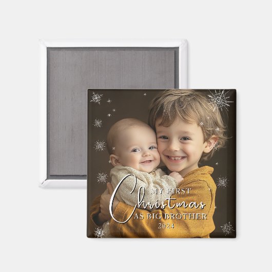 初めてのクリスマスAs Big Brother写真 マグネット (正面/裏面)