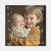 初めてのクリスマスAs Big Brother写真 マグネット (正面)