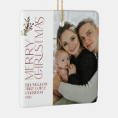 初めてのクリスマスFamily Berry Greeneryの写真2 セラミックオーナメント (右)