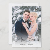 初めてのクリスマスMr.とMrs.2あなたの挨拶の写真 シーズンカード (裏面)