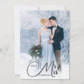 初めてのクリスマスMr.とMrs.2あなたの挨拶の写真 シーズンカード (正面)