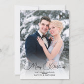 初めてのクリスマスMr.とMrs.2あなたの挨拶の写真 シーズンカード (裏面)