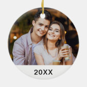 初めてのクリスマスMr. & Mrs. Candy Caveeフローラ写真 セラミックオーナメント (裏面)