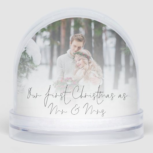 初めてのクリスマスMr. Mrs. Newlywedの2枚の写真 (正面)