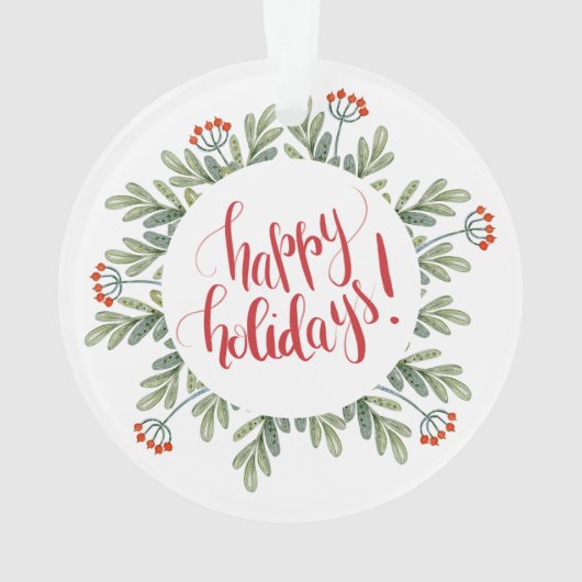 初めてのクリスマスNanny Grandad写真名離れ オーナメント (裏面)