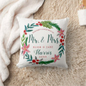 初めてのクリスマスnewlyweds クッション (ブランケット)