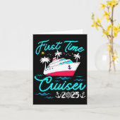 初めてのクルーズ2025 初クルーズバケーション 家族 カード (黄色い花)