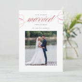 初めてのク結婚したリスマスカード シーズンカード (スタンド正面)