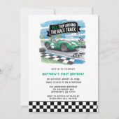 初めてのサーキット一周誕生日パーティー 招待状 (正面)