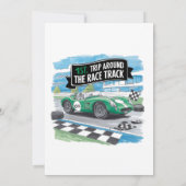 初めてのサーキット一周誕生日パーティー 招待状 (裏面)