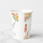 初めてのスパークリングで恋に落ちる ブライトカクテル ブライダルシャワー 紙コップ (左)