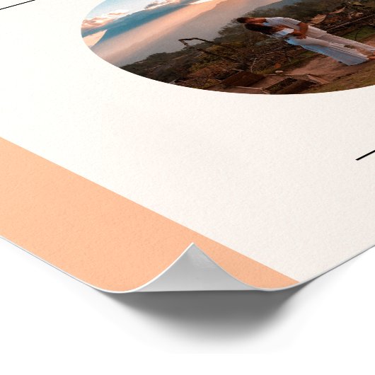 初めてのスプリッツで恋に落ちた ブライダルフォト どこで撮った? ポスター (角)